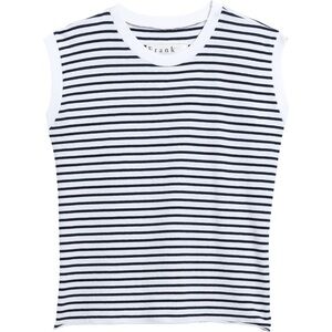 Frank & Eileen NWD Aiden Vintage Muscle Tee Navy French Stripe Size M